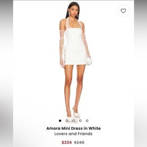 Lovers + Friends Amira Mini Dress White
